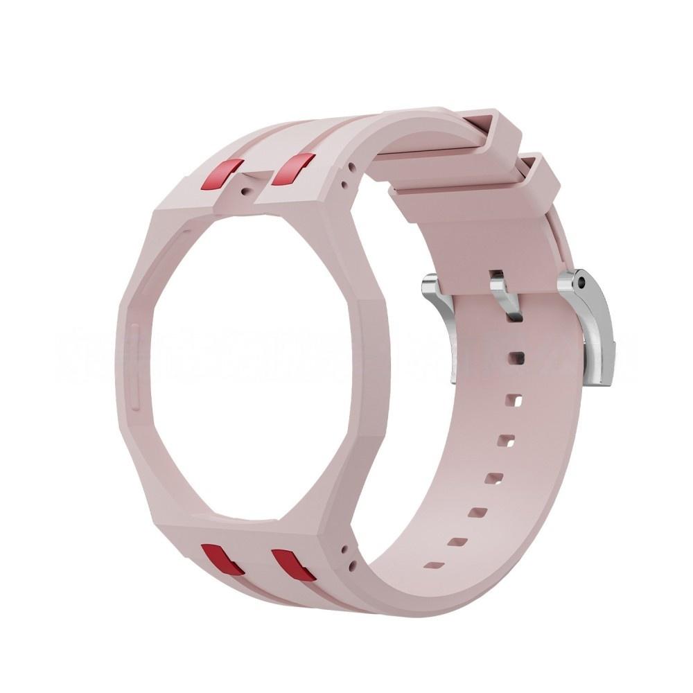 Dreifarbiger integrierter Silikon-Uhrenarmband-Mod-Kit mit Faltschließe Kompatibel mit Swatch X Royal Pop Uhrenzubehör