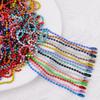 100 Stück Kugelperlenketten passend für Schlüsselanhänger, Puppenetiketten, Handanhänger, Anschluss für DIY-Armband, Schmuckherstellung, Zubehör