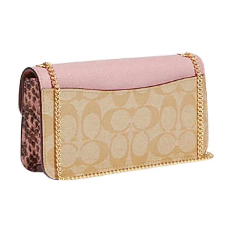 COACH Morgan Artificial Leather Crossbody Bags Small Women's Khaki Pink (Unisex) Crossbody Bags CE693 IMV3C