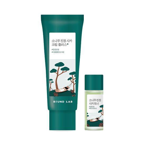 ROUND LAB Pine Calming Cica Cream Plus 60ml (+Toner 20ml)