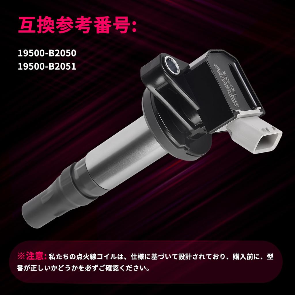 FIREMOTOO 3 STÜCK ZÜNDSPULE FÜR 19500-B2050 19500-B2051 TOYOTA Pixis LA250A S500U LA700A TANTO L375S