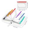 Travel Pill Pouch Waterproof Bag Set - 14 Bags Zippered Holder Cases Tablet Container