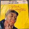 7inch Record DINAH WASHINGTON  Cold Cold Heart  I Dont Hurt Any 72040 Mercury 1962 US Jazz Used