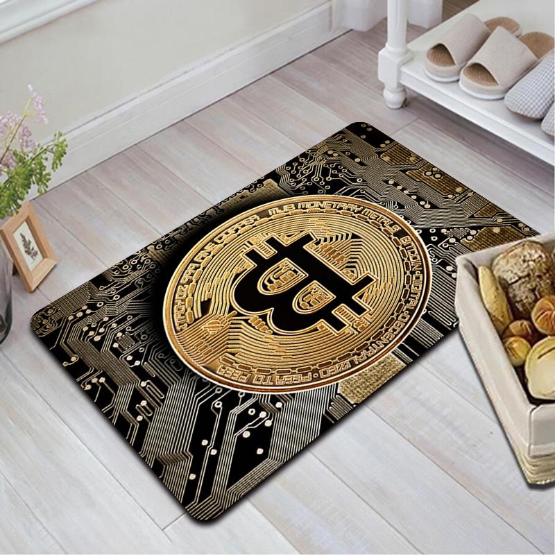 Bitcoin Rug Floor Mat for Living Room or Bedroom Soft and Comfortable Carpet a Gift for Birthday and Holiday.MFF0918124