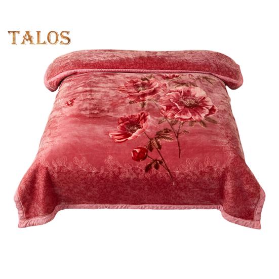 Flanelldecke, verdickter Blumendruck, doppellagig, wärmespeichernd, pflegeleicht, maschinenwaschbar, maximaler Komfort, wendbar, extragroß, für den Winter