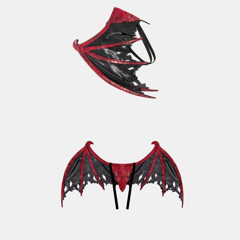 Glittering Dragon Wing Costume Accessory Role Playing Easy Wear For Cosplay And Halloween Parties