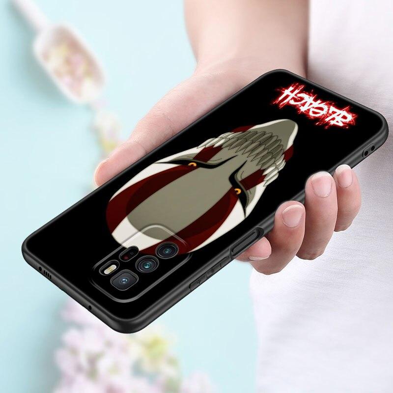 Anime BLEACHS Phone Case For Xiaomi Redmi Note 11 10 9 8 Pro 11T 5G 10T 10S 9S 9T 9i 9C 9A 8T Soft TPU Black Cover Coque Funda
