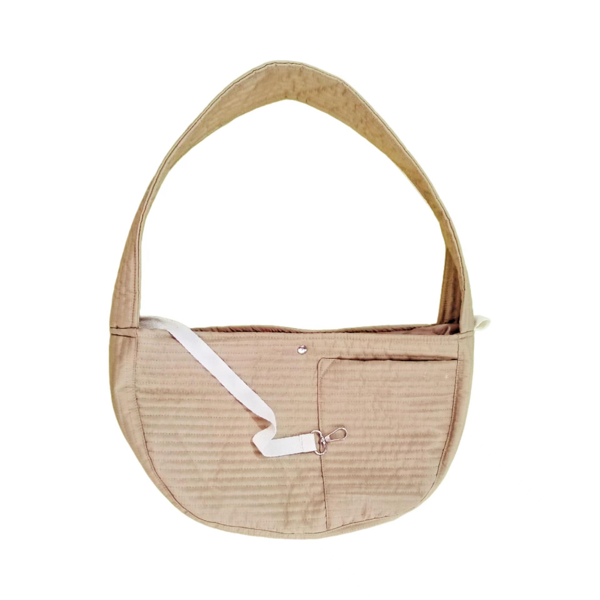 Korean Style Cat Travel Backpack - Single Shoulder Crossbody Pet Bag for Outings Small