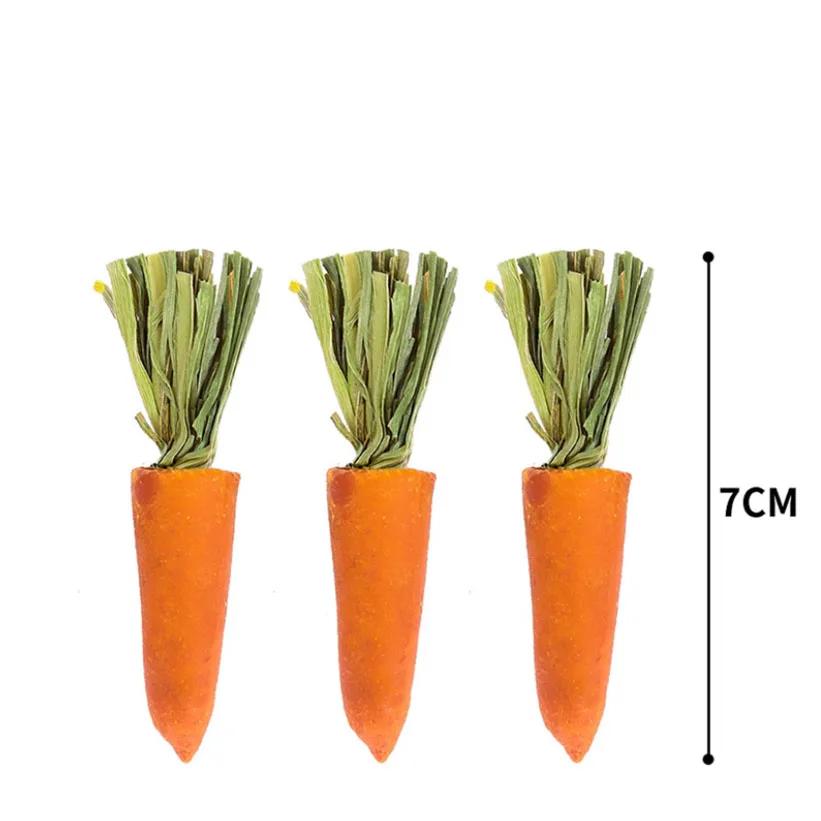 

3pcs Guinea Pig Hamster Rabbit Teeth Fruit Grinding Small Pet Supplies Minerals Molar Stone Chew Toys for Chinchilla Dog Totoro