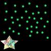 100 stuks Lichtgevende sterren decoratieve muurstickers slaapkamer doe-het-zelf pentagram fluorescerende stickers voor slaapkamerplafond huisdecoratie