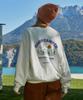 Peullukeu Good Camper Slogan Sweatshirt White Fmt3050-Z