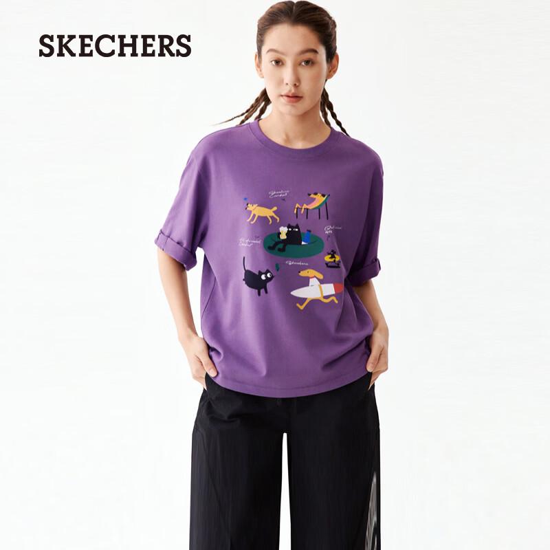 Унисекс футболка Skechers свободного кроя с коротким рукавом XL 105