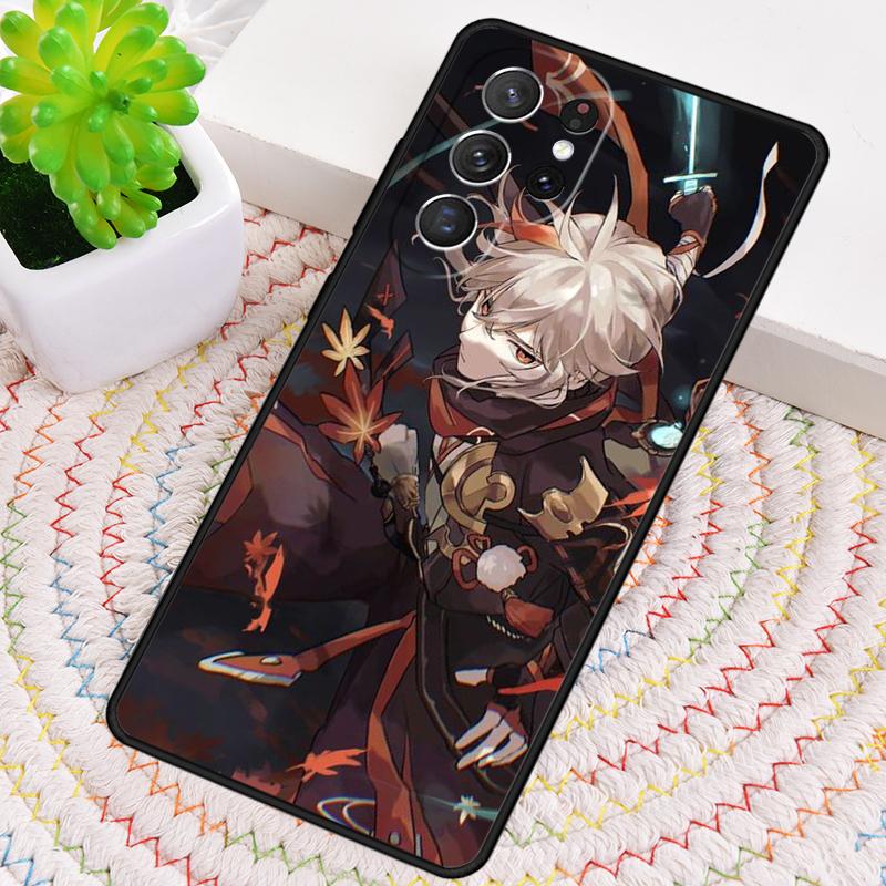 Kaedehara Kazuha Genshin Impact Silicone Phone Case For Samsung Galaxy note 10 pro S26 S25 S24 S23 S22 S21 Plus S25Ultra Cover