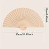 1pc-Elegant wooden folding hand fan favored by fans, favored by wedding parties and performances