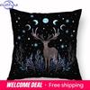 Home Decor Moon Phases & Magical Creatures Pillow Covers Pattern Cushion Cover Suitable For Sofa Bedroom Car Pillow Cover