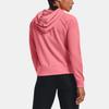 Under Armour Rival Terry Logo Printed Hoodie Women hoodies Light-Pink 1369460-655