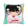 Japanese Girl Sakura Kokeshi Doll Pillow Case  Cushion Cover Soft Custom Pillow Cover Pillowcases For Office Car Home Decorative