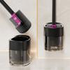 Hemispherical Brush Head Toilet Brush Groove Design Wall Mount Brush  Apartment Living