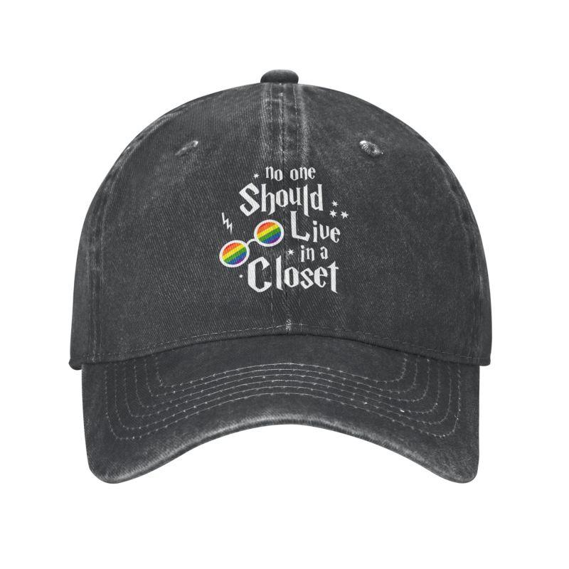 

Fashion Cotton No One Should Live In A Closet Baseball Cap Unisex Women Personalized Adjustable Adult Pride Lgbt Dad Hat Summer