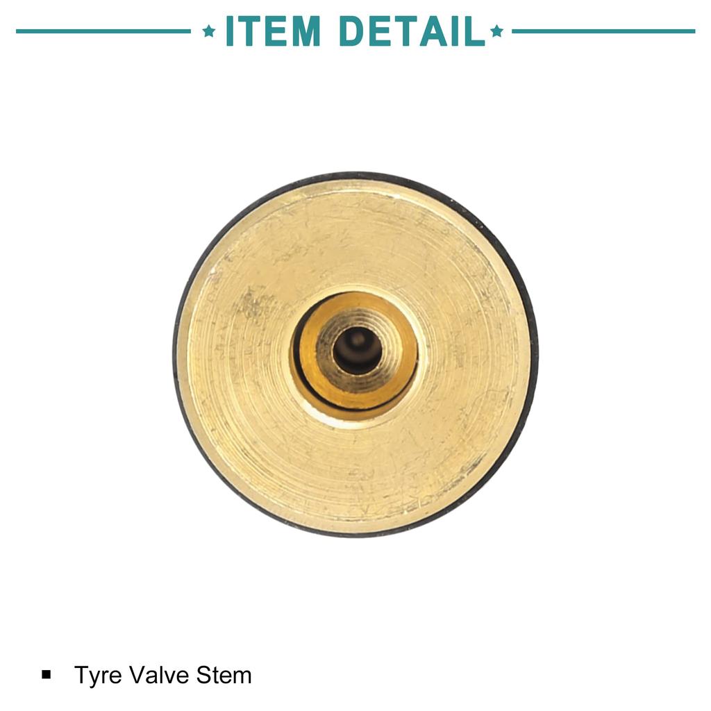 ACROPIX 4 Stück Airlicked Tubeless Reifenventilschaft Zubehör TR618A für Landwirtschaftlichen Traktor Grau Dar Universal Goldton