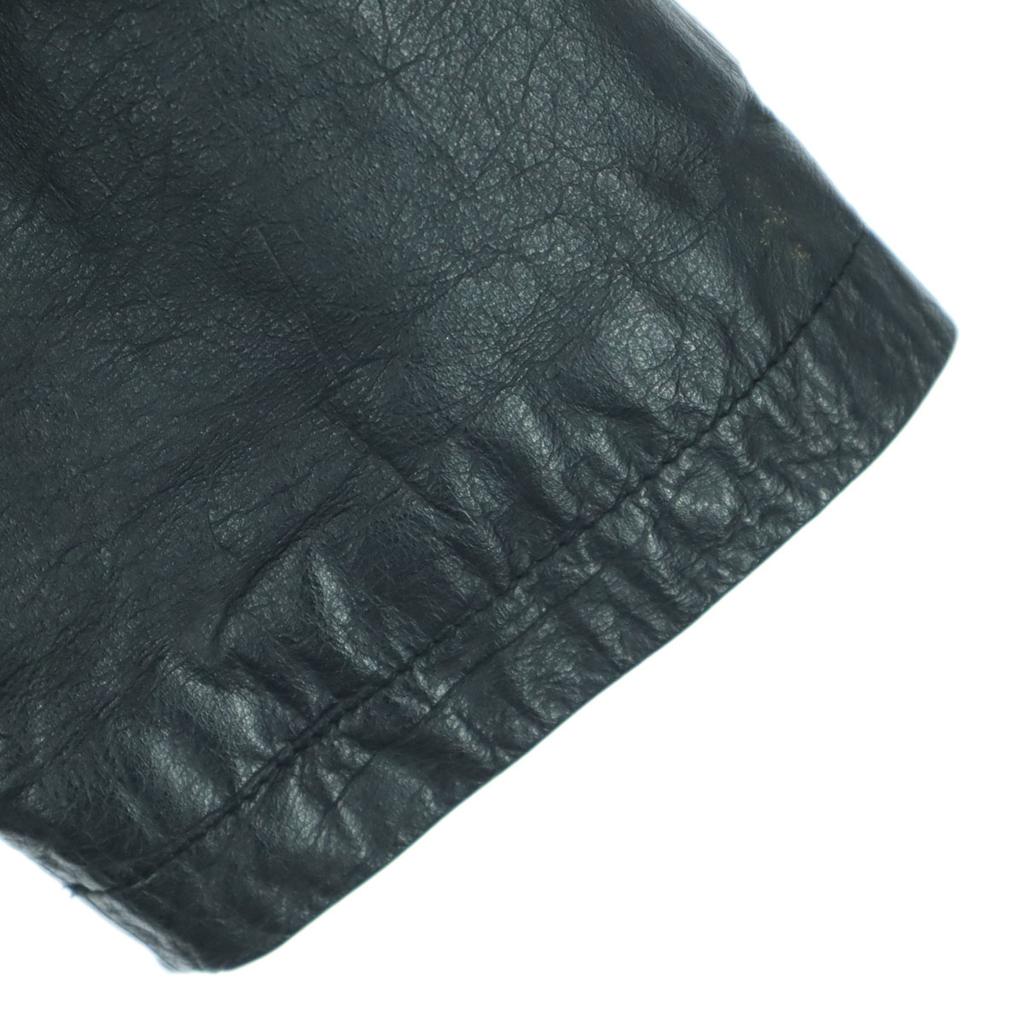 URBAN EXPRESS Long Sleeve Leather Coat M Black Cowhide Men's Used