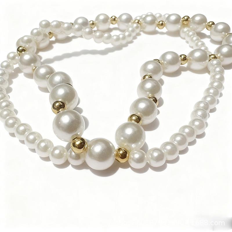 Cute cat and dog pet pearl collar decorations, adorable cat pearl necklace, cat doll necklace accessories