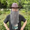 Fake Beard Role-playing Costume Old Man Mustache Beard with Elastic Rope Facial Hair Accessory for Halloween Cosplay Party Supplies