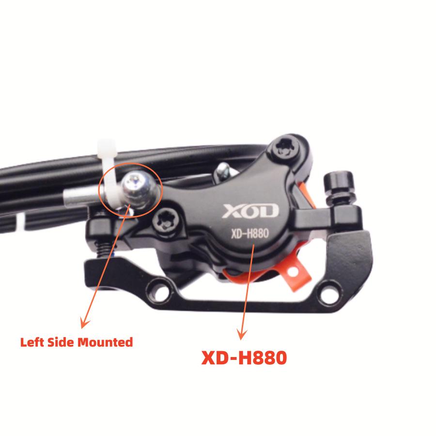 XOD Elektrofahrradroller mit wasserdichter Ölscheibenbremse und 2-adriger Stromabschalt-Scheibenbremse XD-H800 / XD-H880