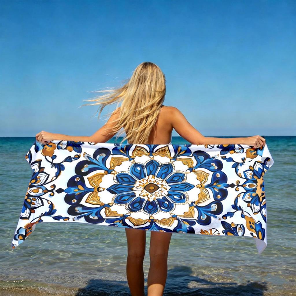 Extra Large Plush Absorbent Luxury Oversized Beach Towel | Strong Wrapping Properties, Suitable For Camping, Yoga, Polyester, Vi