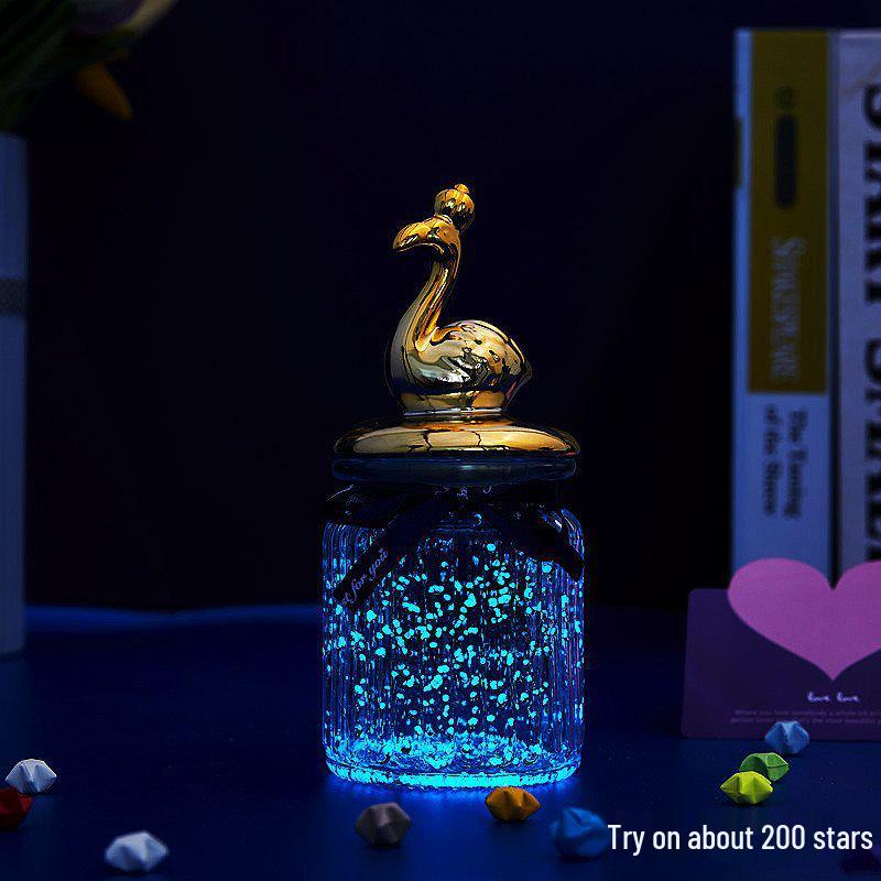 Luminous Glow-in-the-Dark Star Bottle Ornament - Creative Gift for Birthdays or Valentine's Day
