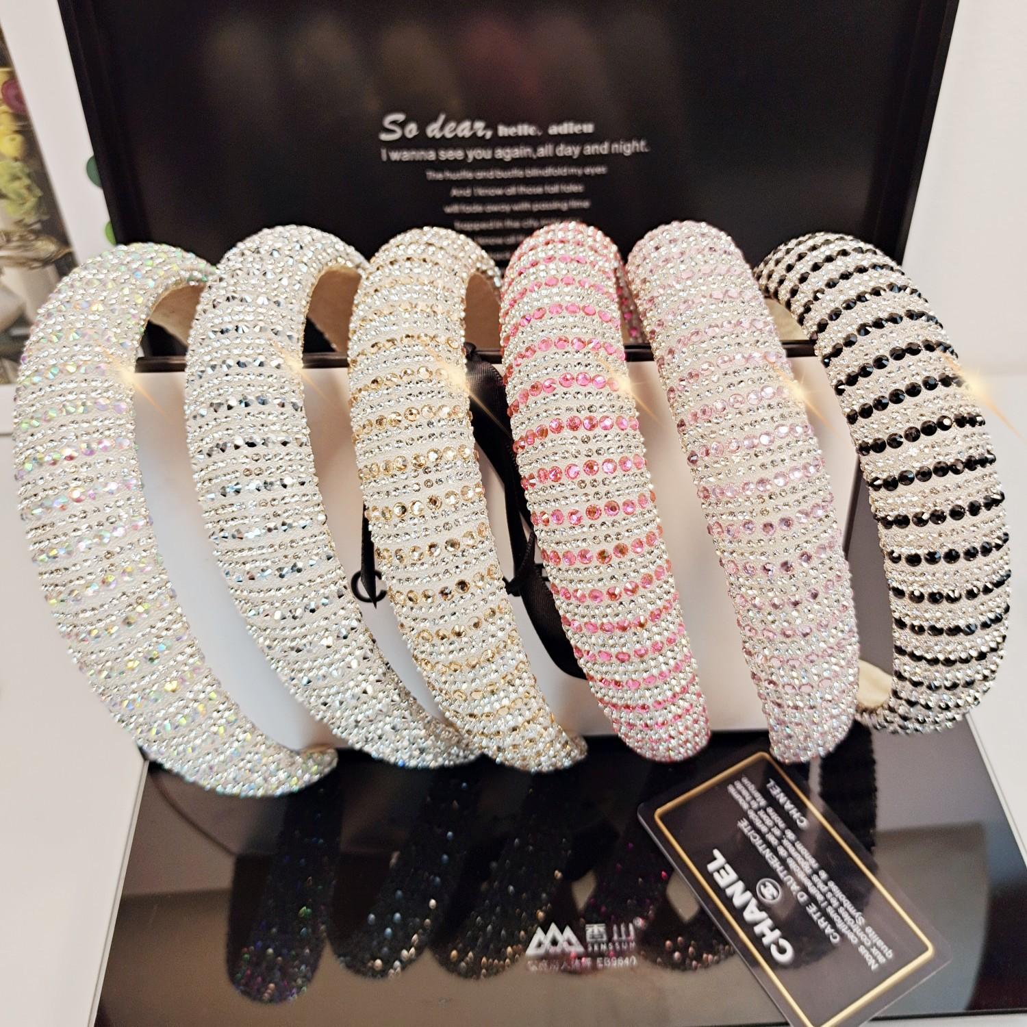 

Водный бриллиантовый обруч с полным сверлом Название Теплый банкетный свет Роскошный обруч для волос с ветром Аксессуары для волос