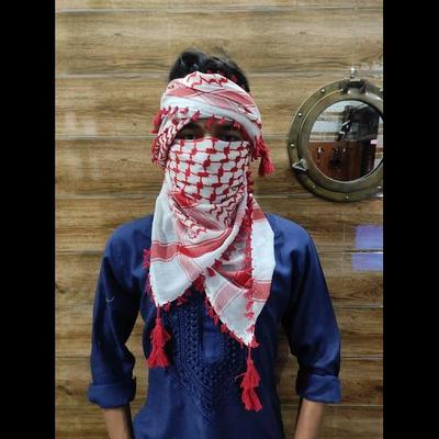 Arab Keffiyeh Shemagh Original Palestine-Scarf Kufiya Arafat Cotton Scarf