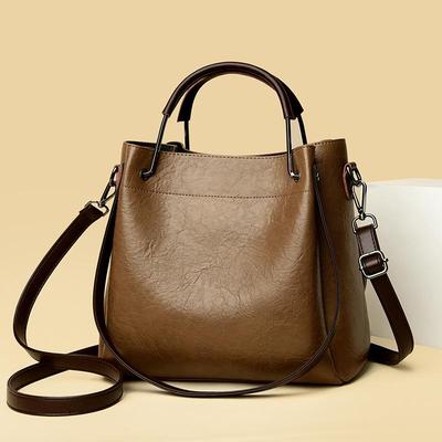 2026 Women's Retro Trend Large Capacity Bucket Shoulder Bag