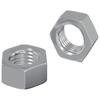 Hex Nut 2 Pcs Silver M6 Metal
