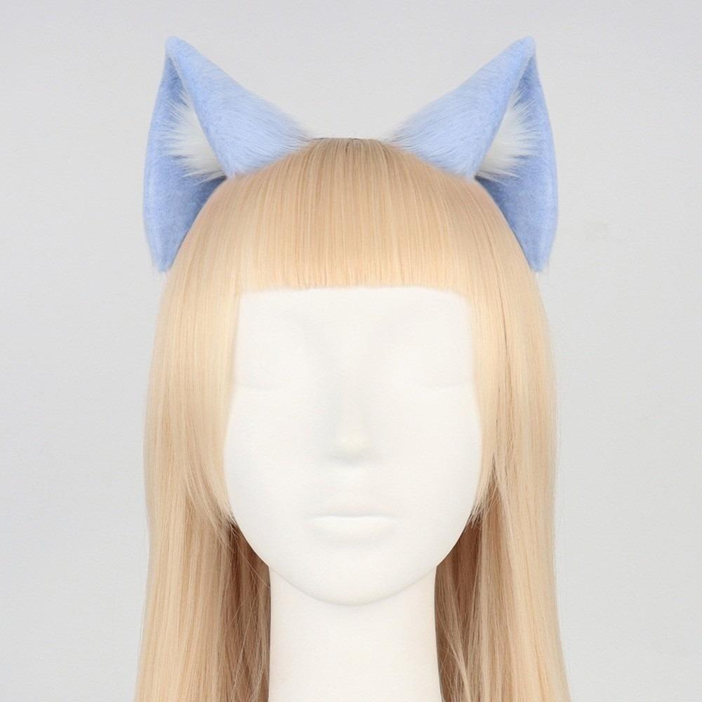 Artificial Cosplay Animal Cat Ears Headband Furry Gothic Lolita Ears Headwear Reusable Lolita Gothic Headband Adults