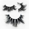 25MM False Eyelashes Dramatic Volume 3D Mink Lashes Long Thick Soft Reusable 1 Pair Faux Lashes Natural Look