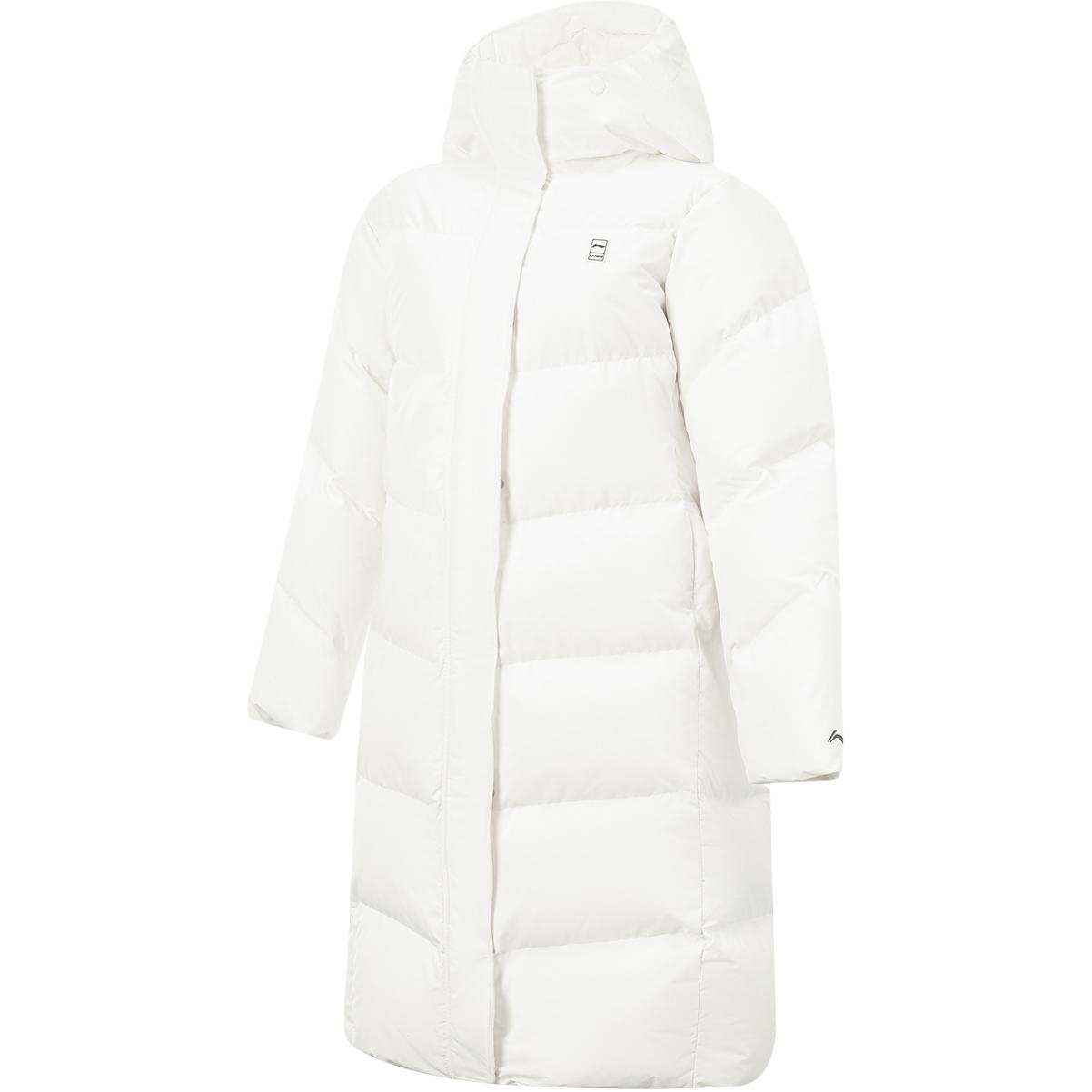 

Пуховик с капюшоном серии Li Ning Fitness с логотипом и прострочкой Женская верхняя одежда AYMV408-1 S