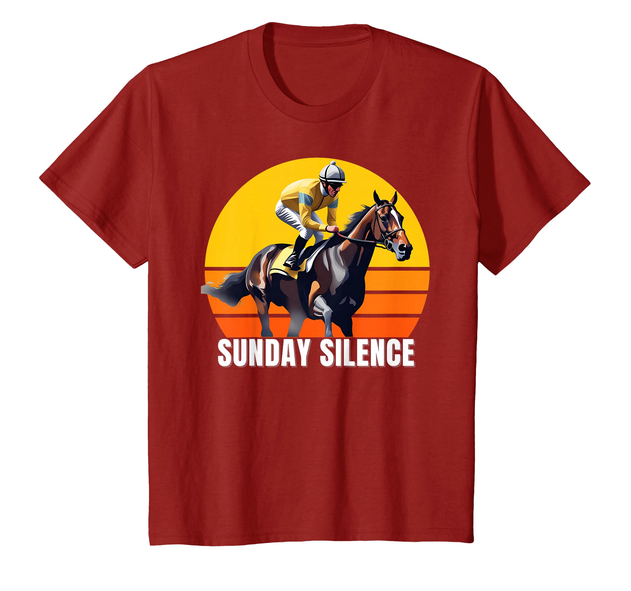 Sunday Silence Лошадь, Скачки, Санта-Анита, Дель Мар Футболка