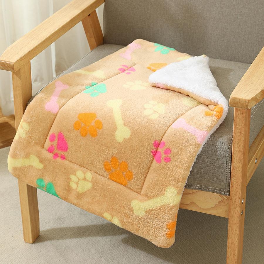 Autumn and Winter Pet Cotton Pad Sleeping Pad Thickened Warm Pet Mat Cat Pad Dog Mat Blanket Pet Nest Bed Quilt