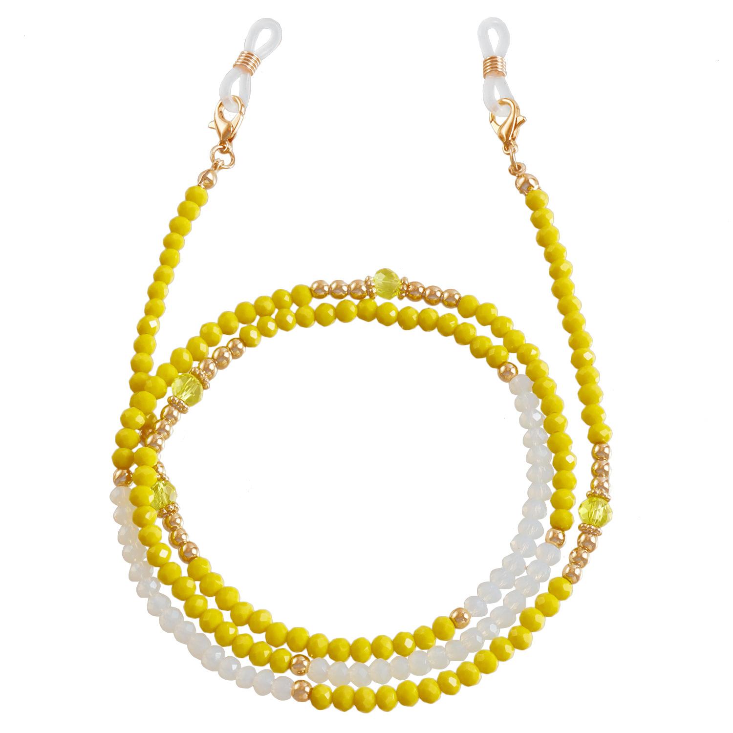 

Color spinel beaded glasses chain handmade green mask chain neck portable lanyard anti-lost chain earphone chain