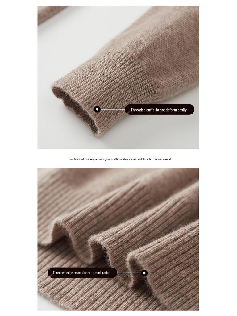 Men's V-Neck 100% Pure Wool Sweater - Solid Color, Short/Long Sleeve, Cashmere Knit Base Layer for Autumn/Winter