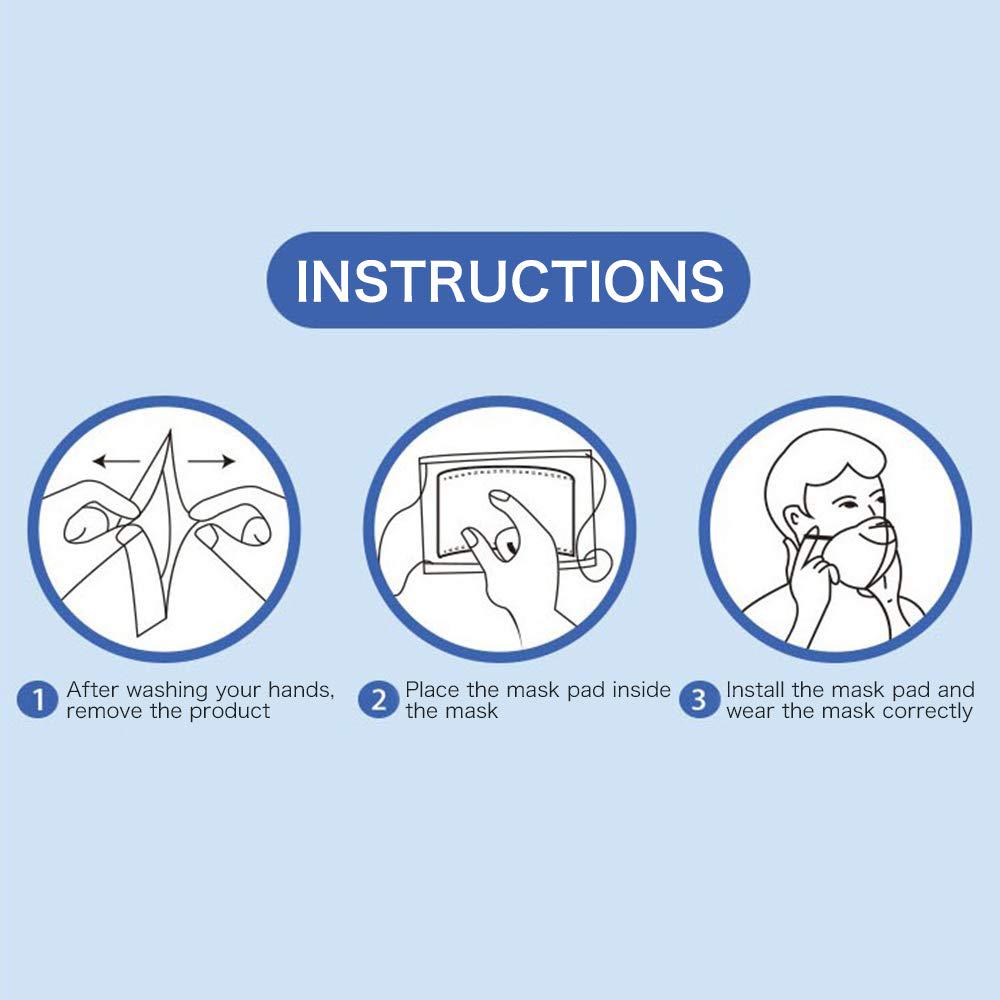 100pcs Disposable Filter for Mask Breathable Universal Skin Friendly Protective Filter