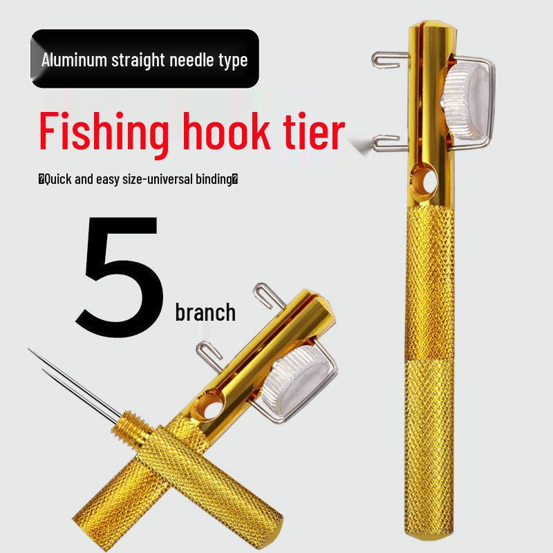 Quick Hook Tying Tool: Manual Knot & Inner Line Guide for Fishing Hooks