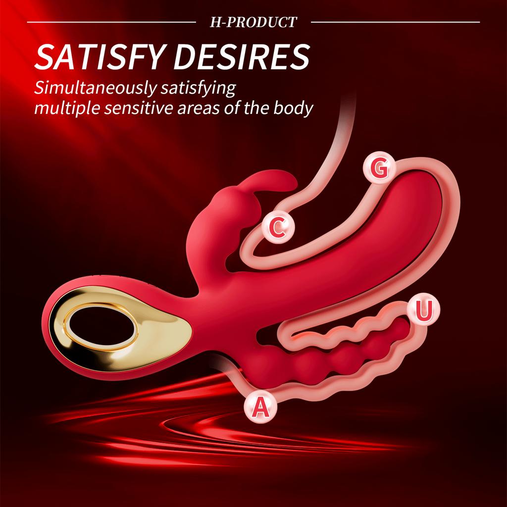 Dildo Rabbit Vibrator for Women G-Spot Orgasm Masturbator Anal Plug Clitoris Stimulator Female Masturbation Sex Toy