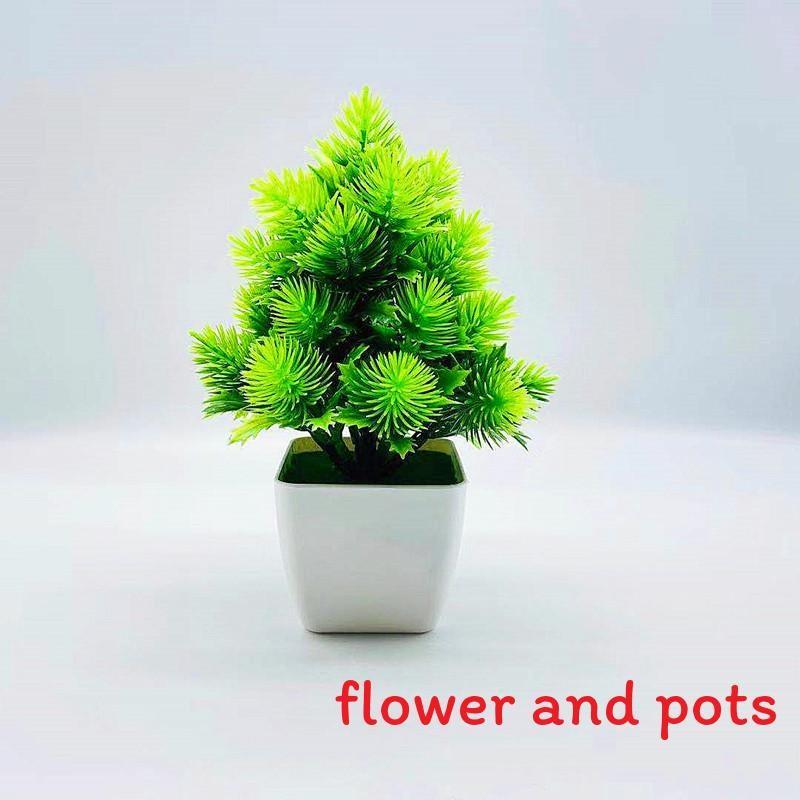 Fünf Simulieren Zwanzig Große Kiefernnadeln Grünpflanzen Topfpflanzen Desktop-Dekoration