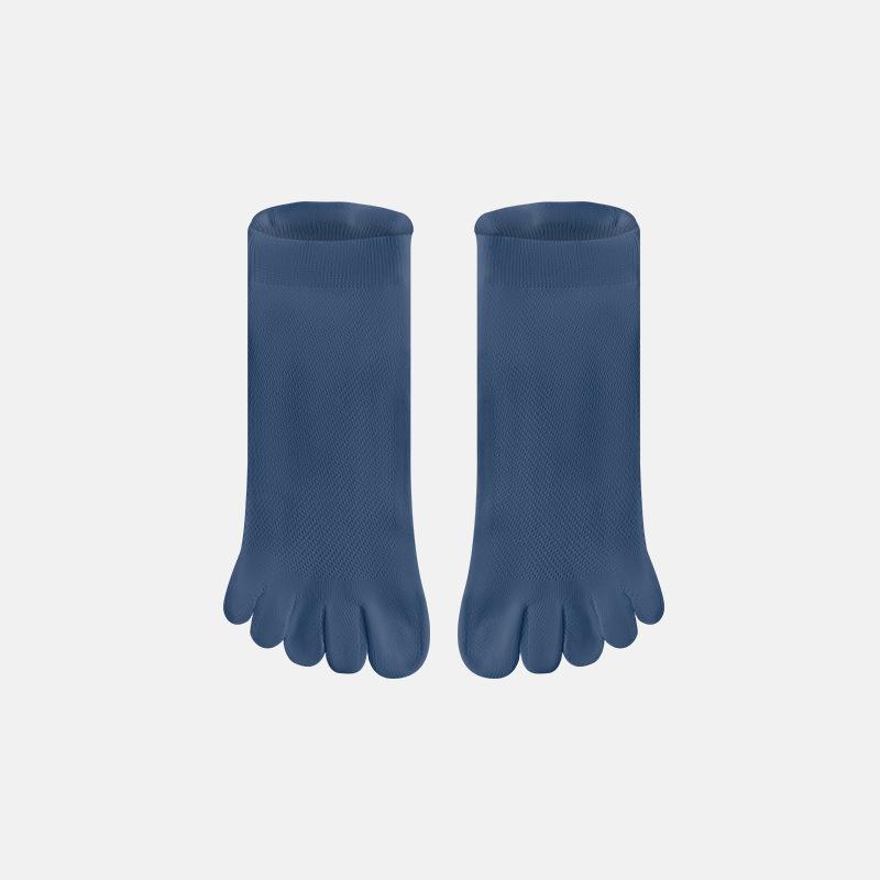 Men's Spring and Summer New Antibacterial Deodorant Mesh Breathable Five Finger Socks