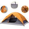 AmazonBasics Dome Tent for 4 People with x x Orange and Grey Rainfly, 2.7 2.1 1.2m,