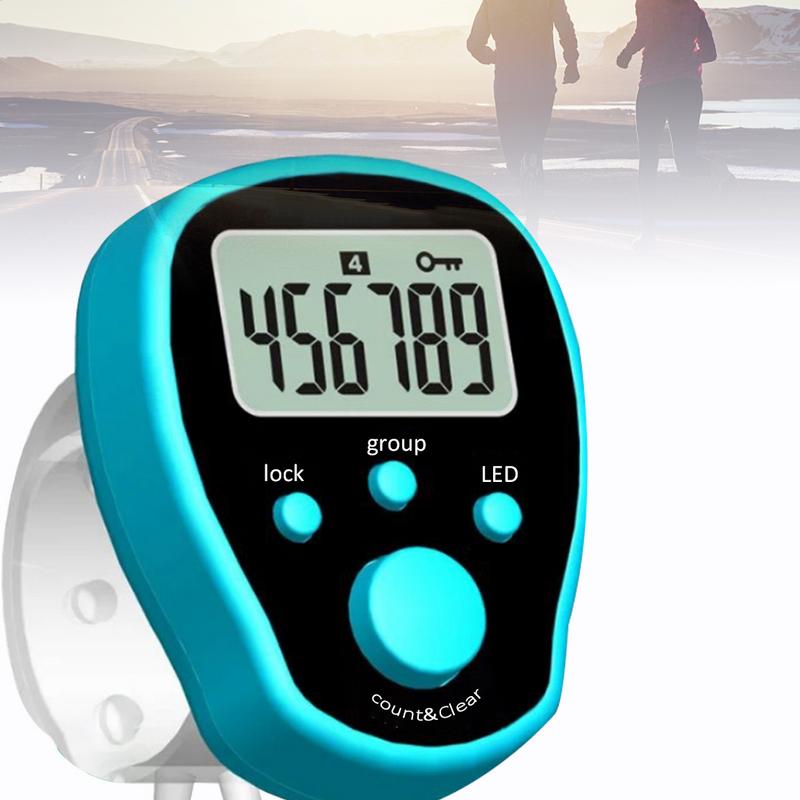 1PCS Mini Electronic Finger Counter Hand Tally Clicker Counter Ring Digital Counters Knitting Row Counter Stroke Contador