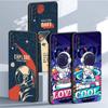 Case For Samsung Galaxy Note 20 Ultra 10 Plus 9 8 A50 A10 A40 A70 A20e M13 M52 M31 A52 A51 Phone Cover Cartoon Cool Astronaut