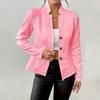 Women's Fashion Solid Color Long Sleeve Button Short Cardigan Coat